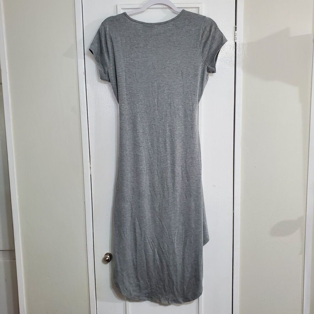 Kristin Nicole Gray Asymmetrical High-Low Wrap Dress Women's Size L.  SKU# A-104 - Picture 7 of 12